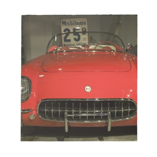 アメリカ、ケンタッキー、ボーリンググリーン：ナショナルコルベット3 ノートパッド (正面)