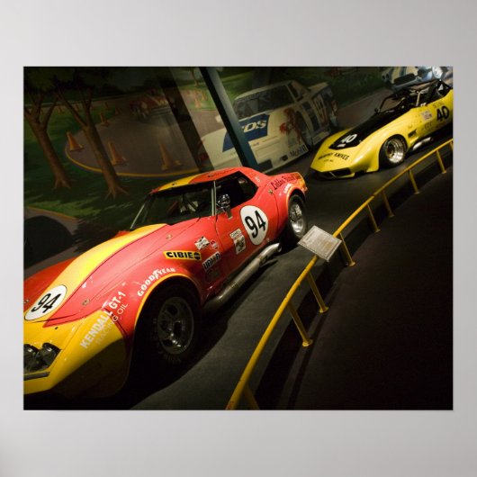 アメリカ、ケンタッキー、ボーリンググリーン:ナショナルコルベット4 ポスター (正面)