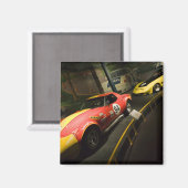 アメリカ、ケンタッキー、ボーリンググリーン:ナショナルコルベット4 マグネット (正面/裏面)