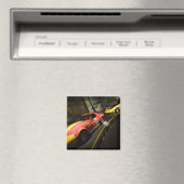 アメリカ、ケンタッキー、ボーリンググリーン:ナショナルコルベット4 マグネット (インサイチュ (食洗機))