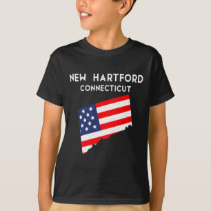 アメリカ コネチカット州 ニューハートフォード 旅行 Tシャツ