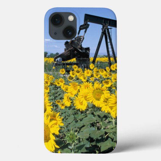 アメリカ, コロラド州, ひまわり, 油井 Case-Mate iPhoneケース (裏面)