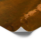 アメリカ、コロラド州、エバンズ山。サミットレイク反射 ポスター (角)