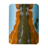 アメリカ、コロラド州、エバンズ山。サミットレイク反射 マグネット (縦)