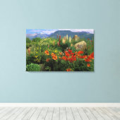 アメリカ、コロラド州、クレステッド・ビュート。ケシとルパン キャンバスプリント (インサイチュ (ウッドフロア))