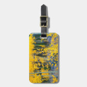 アメリカ、コロラド州。明るい黄色の《植物》アスペンインロッキー2 ラゲッジタグ (正面縦)