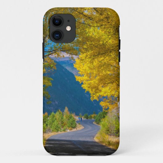 アメリカ、コロラド州。隣接する道路《植物》アスペン Case-Mate iPhoneケース (裏面)