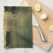 アメリカ、コロラド、ディロン湖。 早朝 キッチンタオル (四つ折り)