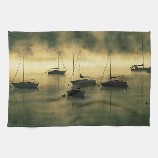 アメリカ、コロラド、ディロン湖。 早朝 キッチンタオル (横)