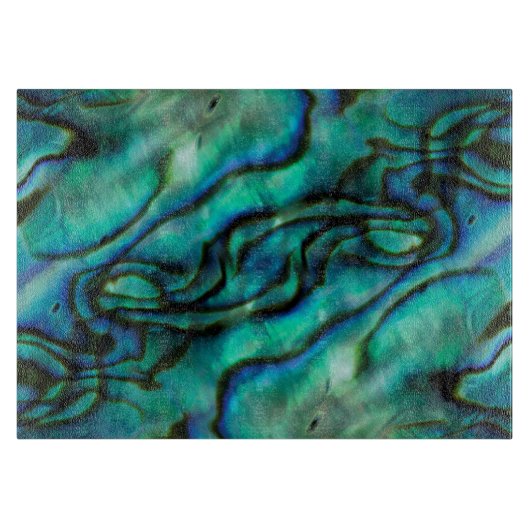 アメリカ、コロラド、ラファイエット。アワビ貝紋章 カッティングボード (正面)