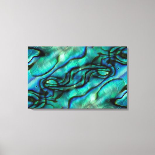 アメリカ、コロラド、ラファイエット。アワビ貝紋章 キャンバスプリント (正面)