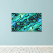 アメリカ、コロラド、ラファイエット。アワビ貝紋章 キャンバスプリント (インサイチュ (ウッドフロア))