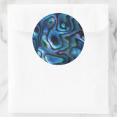 アメリカ、コロラド、ラファイエット。アワビ貝 ラウンドシール (バッグ)