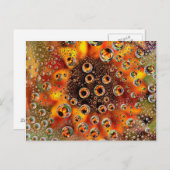 アメリカ、コロラド、ラファイエット。ガラス上の水の泡1 ポストカード (正面/裏面)