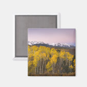 アメリカ、コロラド、ロッキー山脈。サンの暁 マグネット (正面/裏面)