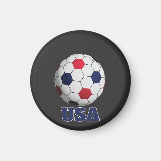 アメリカ サッカー クッション マグネット (正面)