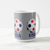 アメリカ サッカー シャツ コーヒーマグカップ (正面右)