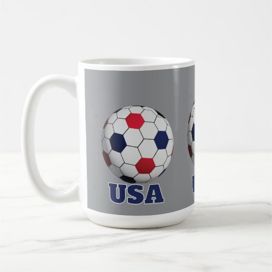 アメリカ サッカー シャツ コーヒーマグカップ (左)