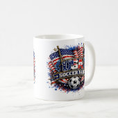 アメリカ サッカー ファン | アメリカン コーヒーマグカップ (正面右)