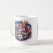 アメリカ サッカー ファン | アメリカン コーヒーマグカップ (正面左)