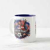 アメリカ サッカー ファン | アメリカン ツートーンマグカップ (正面左)