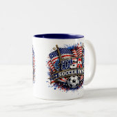 アメリカ サッカー ファン | アメリカン ツートーンマグカップ (正面右)