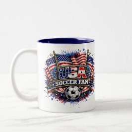 アメリカ サッカー ファン | アメリカン ツートーンマグカップ