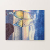 アメリカ・サモア海の風景。 ジグソーパズル (横)