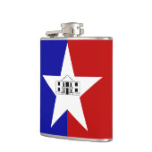 アメリカ・サンアントニオ国旗を掲げた愛国的なフラスコ フラスク (左)