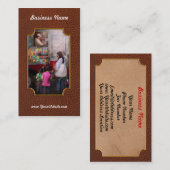 アメリカ-サービングのチョコレート・アイス・クリーム 名刺 (正面/裏面)