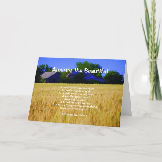 アメリカ·ザ·ビューティフル カード (正面)