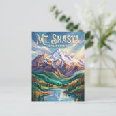 アメリカ、シャスタ山 ポストカード (スタンド正面)