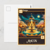 アメリカ・ジョージア州メイコン | ビンテージ ポストカード (正面/裏面)