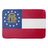 アメリカ・ジョージア州旗を持つ大浴場 バスマット (正面)