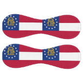 アメリカ・ジョージア州旗を掲げた愛国的ソフトボール ソフトボール (パネル)