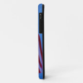 アメリカ、ジョージア州、タイビー島、旗がはためく 2 Case-Mate iPhoneケース (裏面/左)