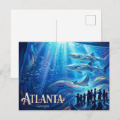 アメリカ ジョージア水族館 ポストカード (正面/裏面)