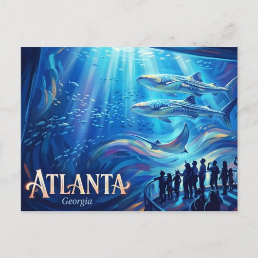 アメリカ ジョージア水族館 ポストカード (正面)