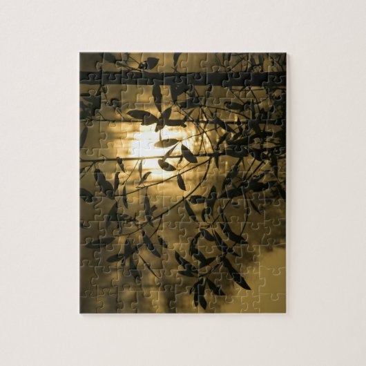 アメリカ、ジョージア、カラウェイガーデン、サンライズ ジグソーパズル (縦)