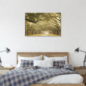 アメリカ、ジョージア、サバンナ、オーク並木ドライブ キャンバスプリント (インサイチュ (寝室))