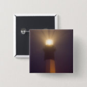 アメリカ；ジョージア。サバンナ。 タイビーアイランドライトハウス 缶バッジ (正面&裏面)