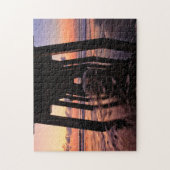 アメリカ，ジョージア，ティビー島，ティビー島の桟橋 ジグソーパズル (縦)