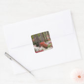 アメリカ、ジョージア、パイン山。～の森 スクエアシール (封筒)