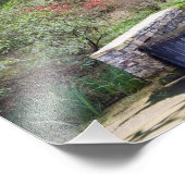 アメリカ、ジョージア、パイン山。小さな滝 フォトプリント            (角)