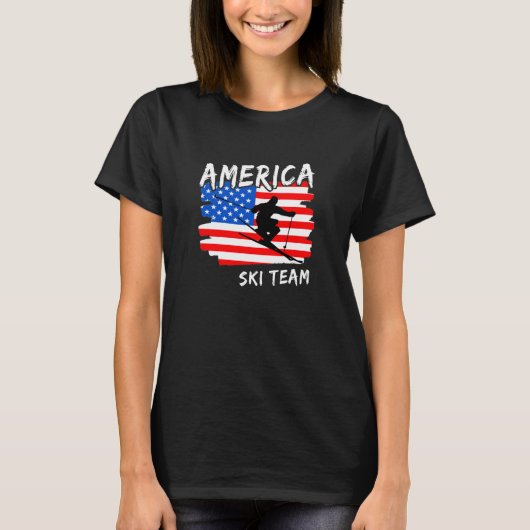 アメリカ スキー Tシャツ (正面)