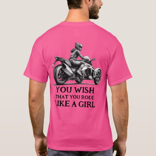 アメリカ スパイダーライダース - 少女のように Tシャツ (裏面)