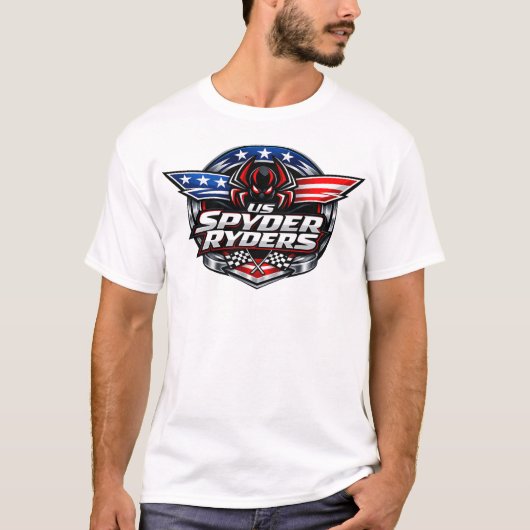 アメリカ スパイダー ライダース - RWB Tシャツ (正面)