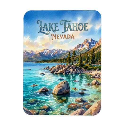 アメリカ、タホ湖州立公園 マグネット (縦)