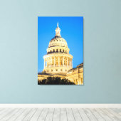 アメリカ、テキサス州、オースティン。キャピトル建物(1888) 2 キャンバスプリント (インサイチュ (ウッドフロア))