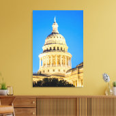 アメリカ、テキサス州、オースティン。キャピトル建物(1888) 2 キャンバスプリント (インサイチュ (リビング))